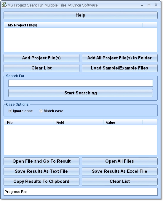 MS Project Search In Multiple Files At Once Softwa