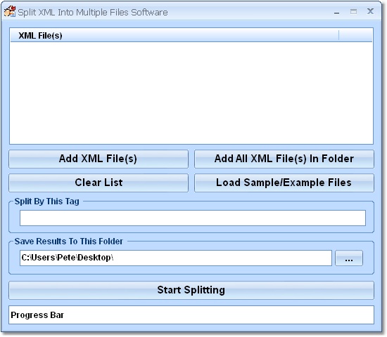 Split XML Into Multiple Files Software