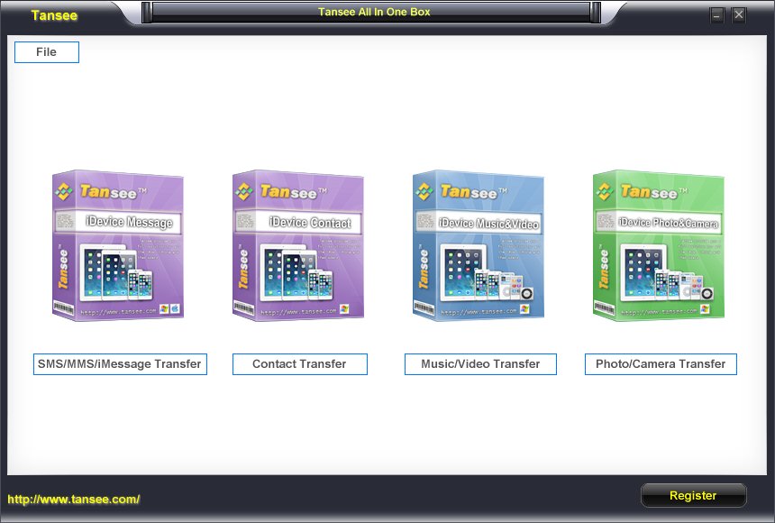 Tansee iDevice ALL In One Box