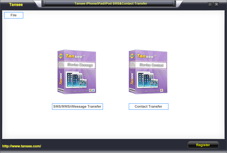 Tansee iDevice Message&Contact Transfer