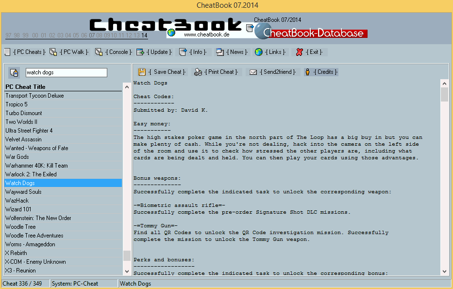 CheatBook Issue 07/2014