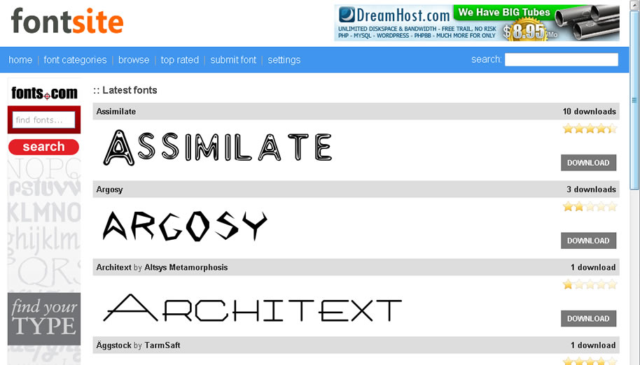 Fonts Site Script