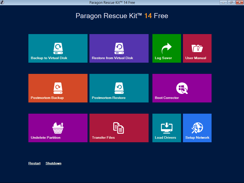 Paragon Rescue Kit 14 Free Edition