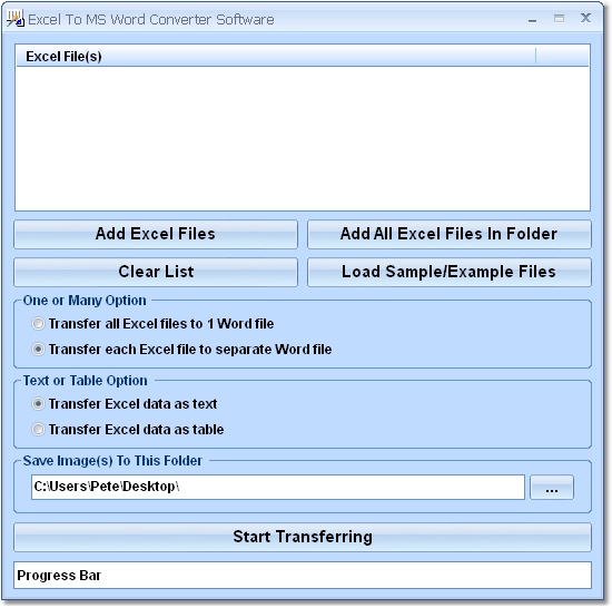 Excel To MS Word Converter Software