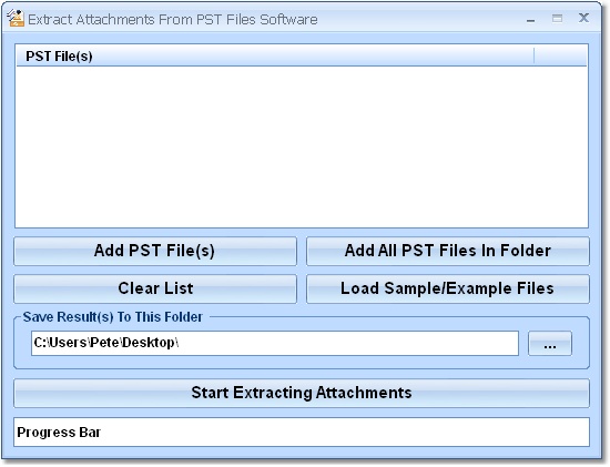 Extract Attachments From PST Files Software