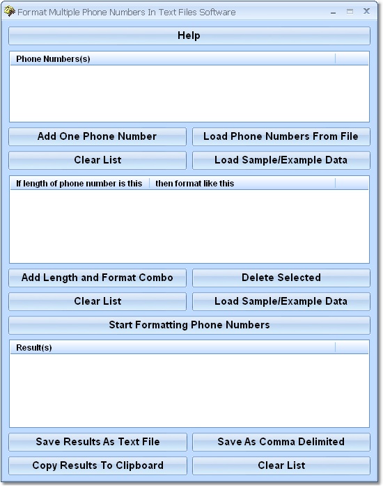 Format Multiple Phone Numbers In Text Files Softwa