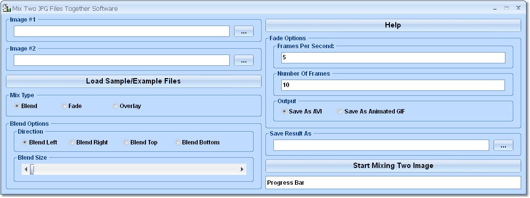 Mix Two JPG Files Together Software
