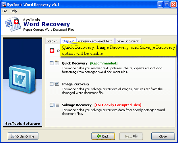 Word 2013 Recovery Software