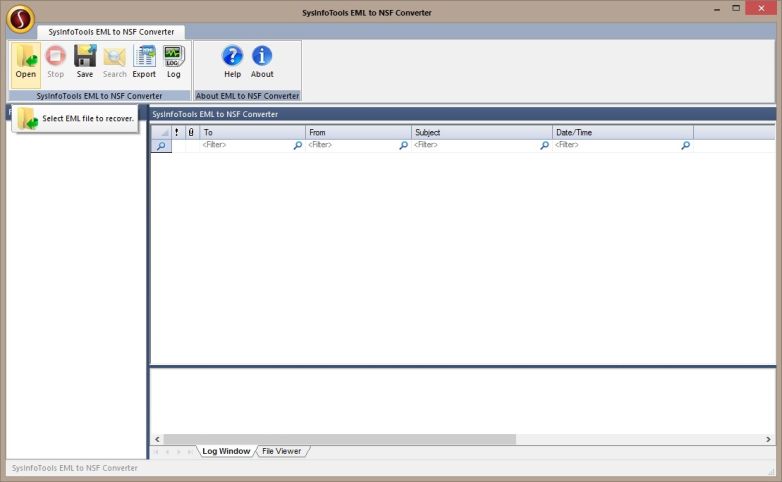 SysInfoTools EML to NSF Converter