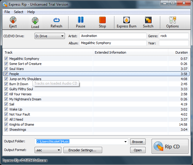 Express Rip CD Ripper Free