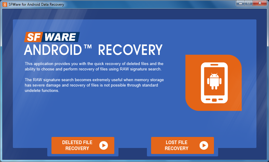 SFWare for Android? Data Recovery