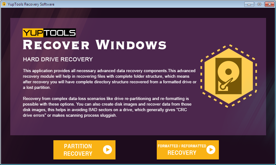 YupTools Recover Windows