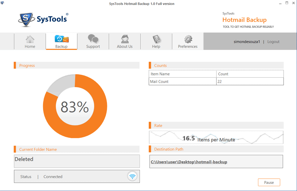 Outlook.com Backup