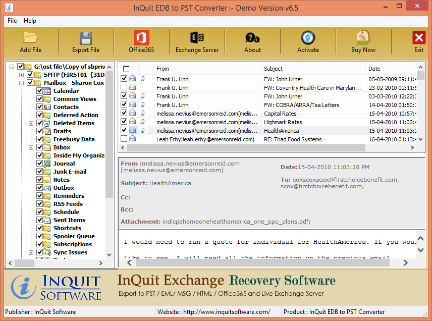 Exchange EDB to PST