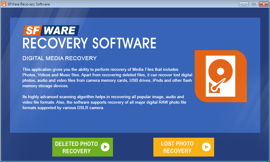 SFWare Digital Media Recovery