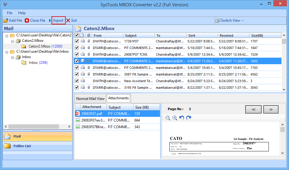 Gmail MBOX to PST