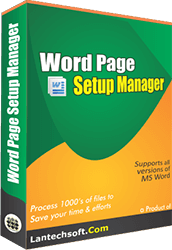 Word File Page Setup Batch