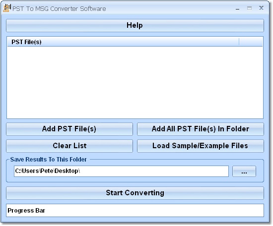 PST To MSG Converter Software