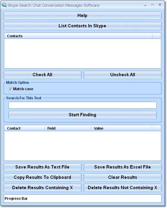 Skype Search Chat Conversation Messages Software