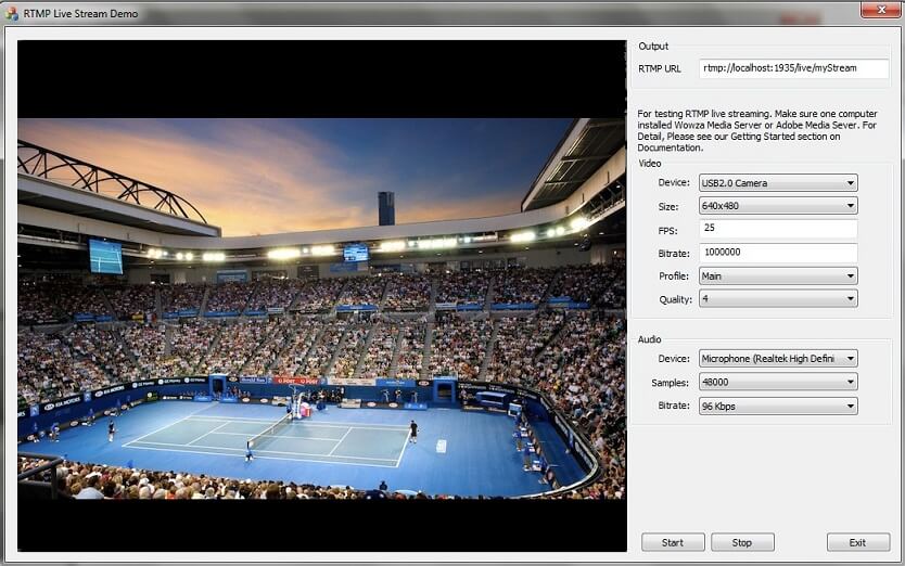 Viscomsoft RTMP Streaming Directsho