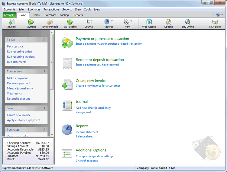 Express Accounts Accounting Free