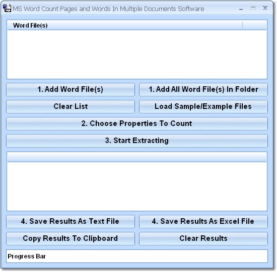MS Word Count Pages and Words In Multiple Document
