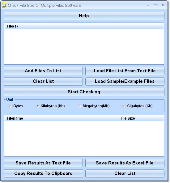 Check File Size Of Multiple Files Software