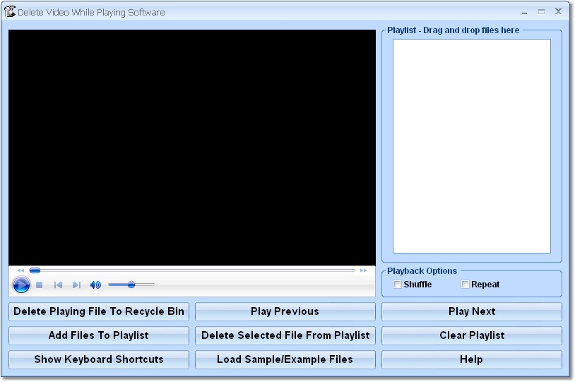 Delete Video While Playing Software