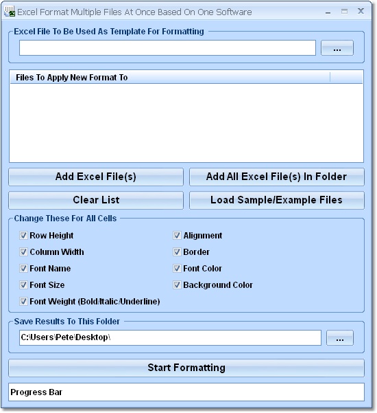 Excel Format Multiple Files At Once Based On One S