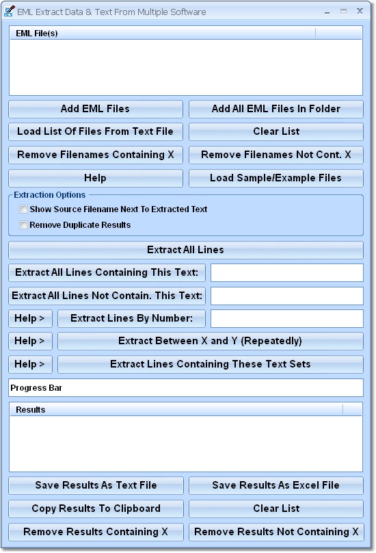 EML Extract Data & Text From Multiple Software