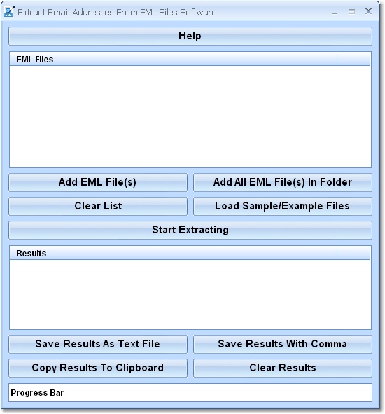 Extract Email Addresses From EML Files Software