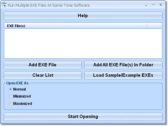 Run Multiple EXE Files At Same Time Software