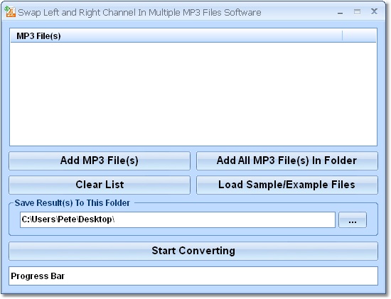 Swap Left and Right Channel In Multiple MP3 Files 