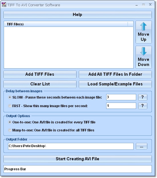 TIFF To AVI Converter Software