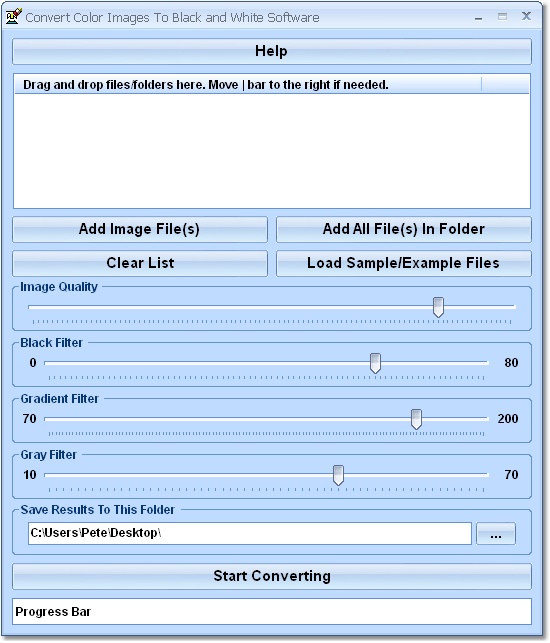 Convert Color Images To Black and White Software