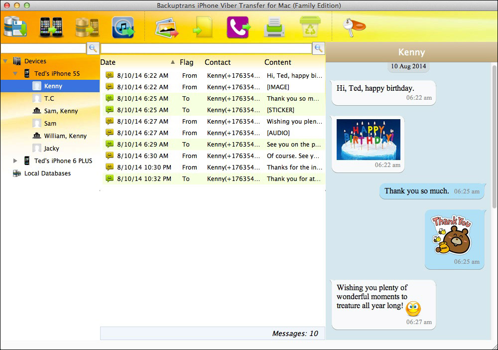 iPhone Viber Transfer for Mac