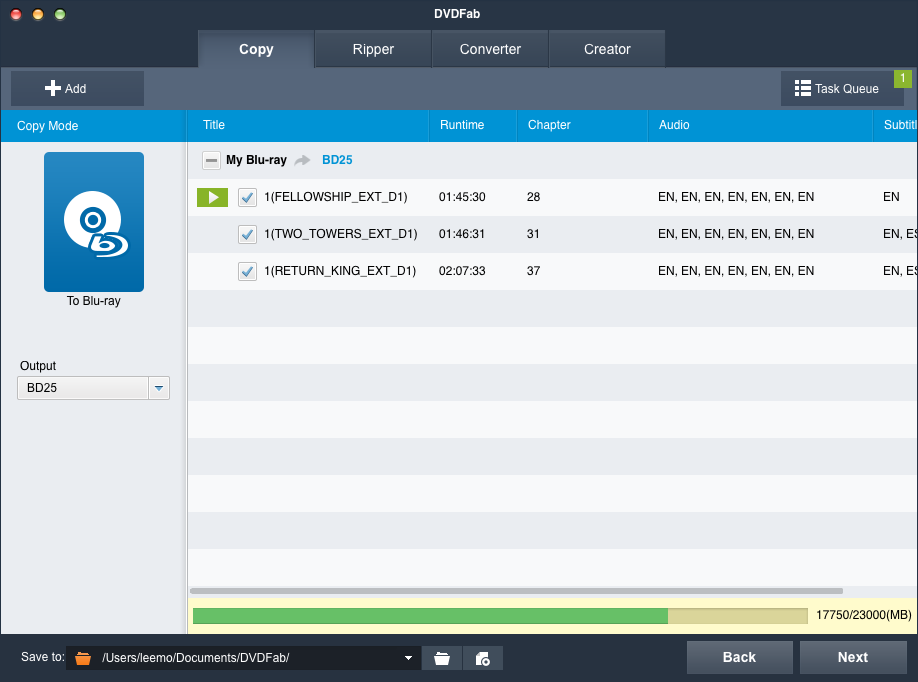 DVDFab DVD to Blu-ray Converter for Mac