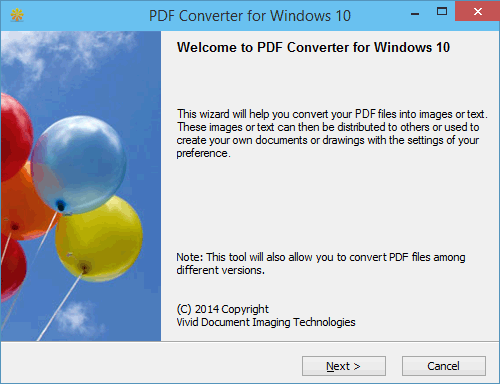 PDF Converter for Windows 10