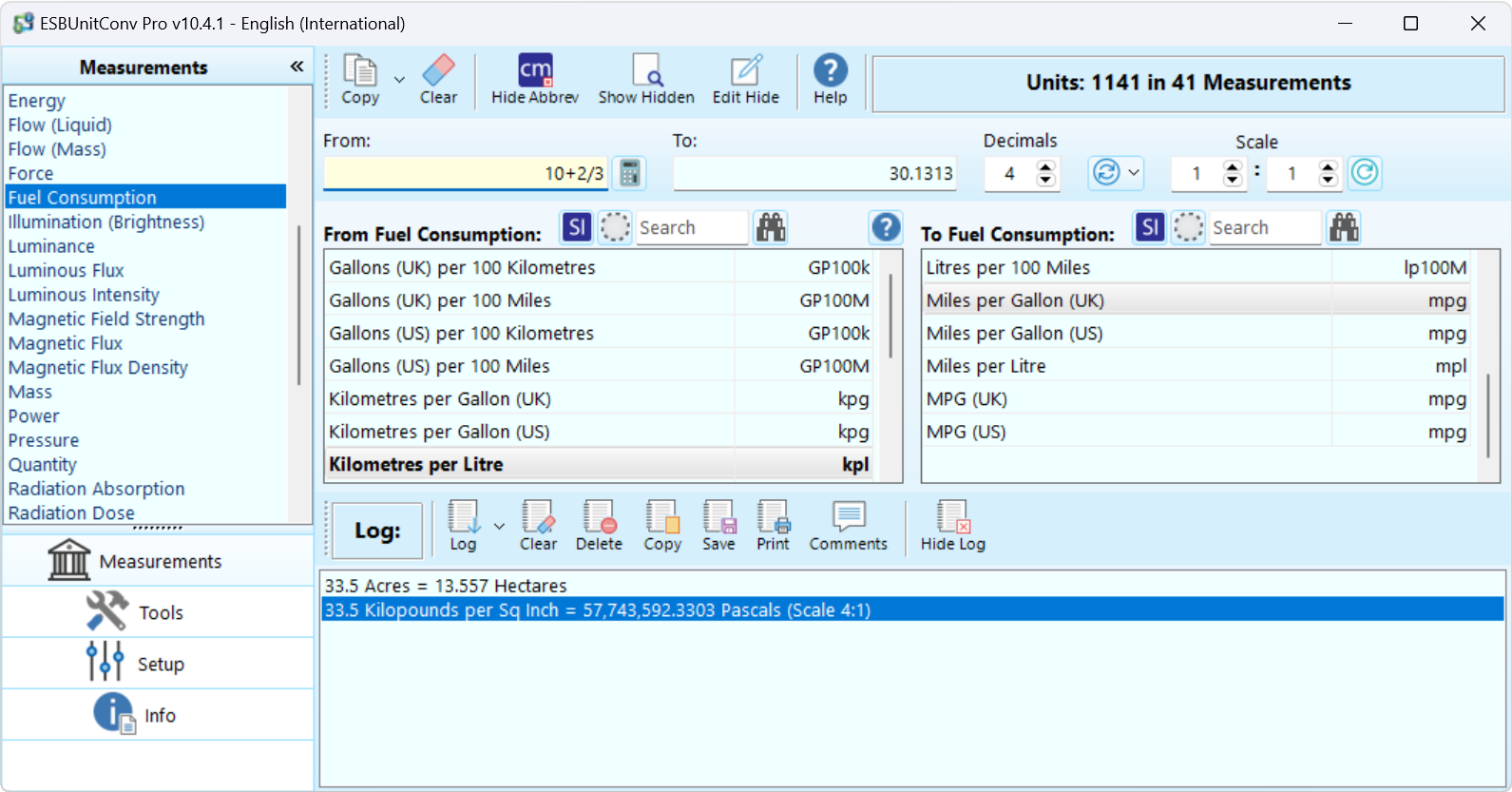 ESBUnitConv Pro