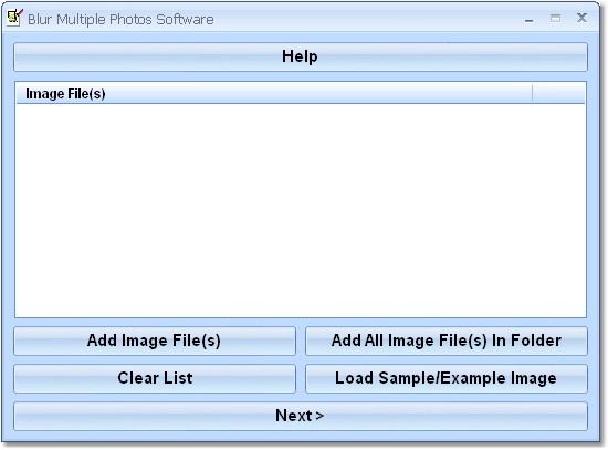 Blur Multiple Photos Software