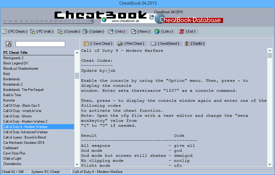 CheatBook Issue 04/2015