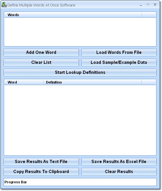 Define Multiple Words At Once Software