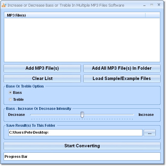 Increase or Decrease Bass or Treble In Multiple MP