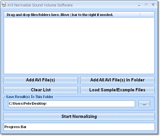 AVI Normalize Sound Volume Software