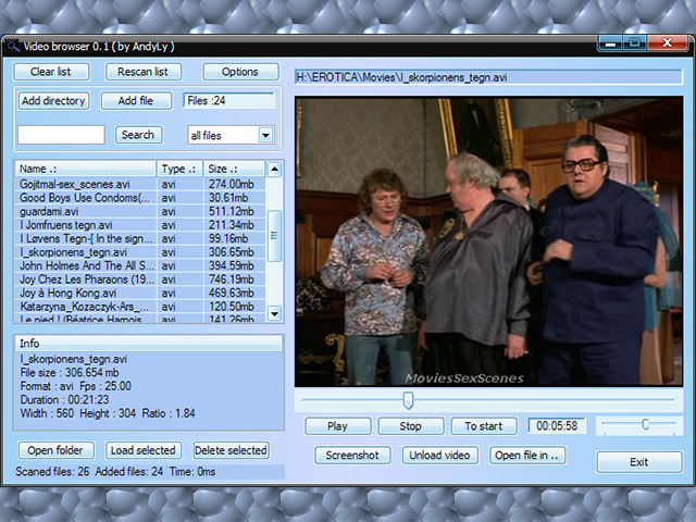 FreeGamia Video Browser