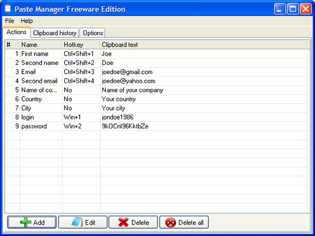 FreeGamia Paste Manager