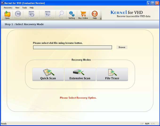 Recovery Files ? VHD