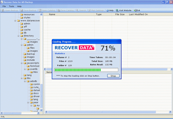 MS Backup Recovery Tool