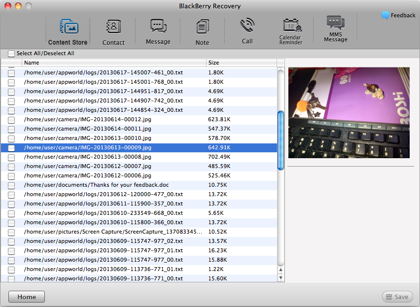 BlackBerry Recovery for Mac