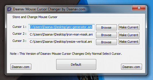 Daanav Mouse Cursor Software